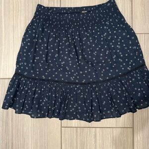Madewell Womens Smock Waisted Ruffles Mini in Bandana Flower Skirt Size X-Small